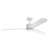 ILUKA 60 DC ceiling fan with LED light (Matte White) - Clearance