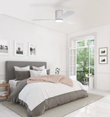 ILUKA 52 DC hugger ceiling fan with LED light