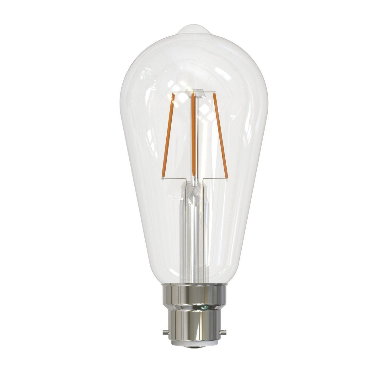 5W B22 LED ST64 warm white globe clear (6PCS)-discontinue
