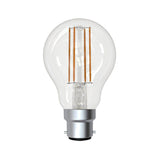 5W B22 LED A60 warm white globe clear (6PCS)