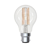 7W B22 LED A60 warm white globe clear (6PCS)
