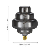 4W E27 LED OR200 globe black vapourised - Clearance