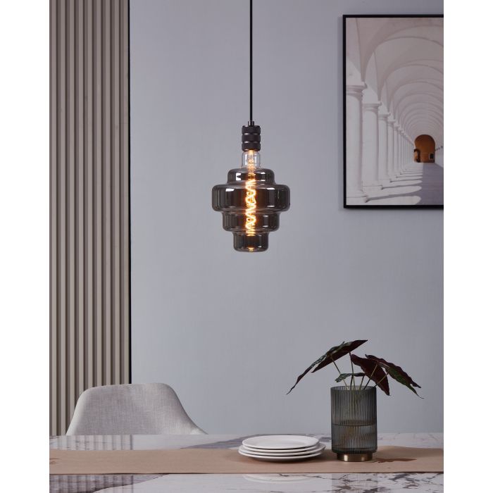 4W E27 LED OR200 globe black vapourised - Clearance