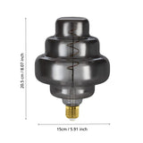 4W E27 LED OR150 globe black vapourised - Clearance