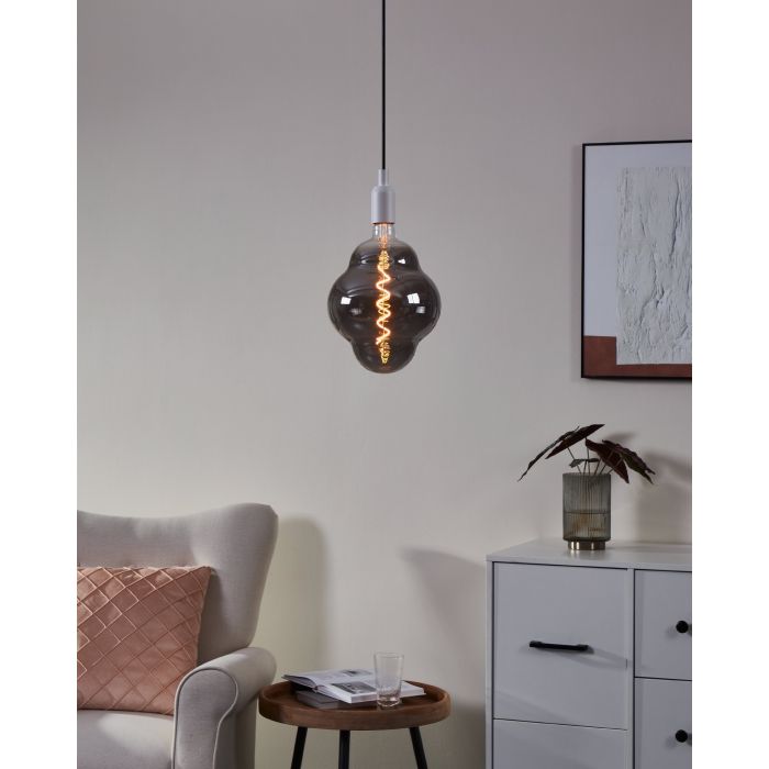 4W E27 LED CL200 globe black vapourised - Clearance