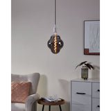 4W E27 LED CL200 globe black vapourised - Clearance