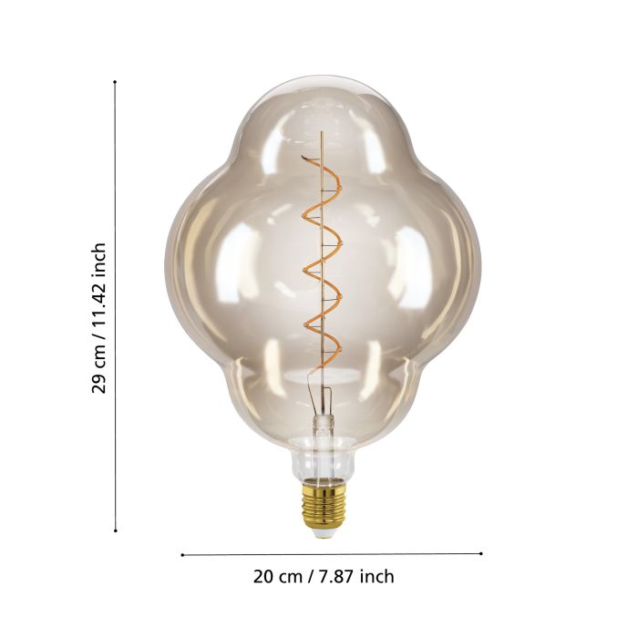 4W E27 LED CL200 globe amber - Clearance