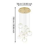 PORTOCOLOM Pendant Light Round 10x3W LED 3000K