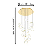 PORTOCOLOM Pendant Light Round 17x3W LED 3000K