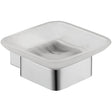 Rosa Glass Soap Dish - Chrome