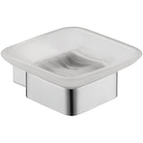 Rosa Glass Soap Dish - Chrome