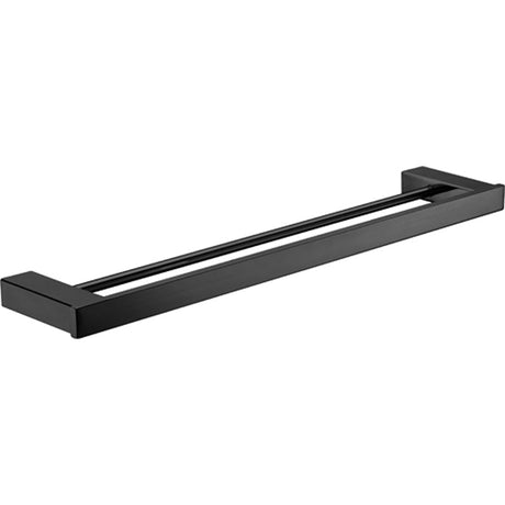 Rosa Double Towel Rail - Matte Black