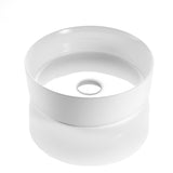 POSEIDON Gloss White Ceramic Basin (Round: 352x352x112)