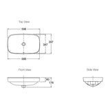 KOHLER ModernLife Rectangular Vessel Basin Overflow (598x397x176mm)