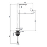 KOHLER Components Supper Tall Single Lever Basin Mixer 355mm