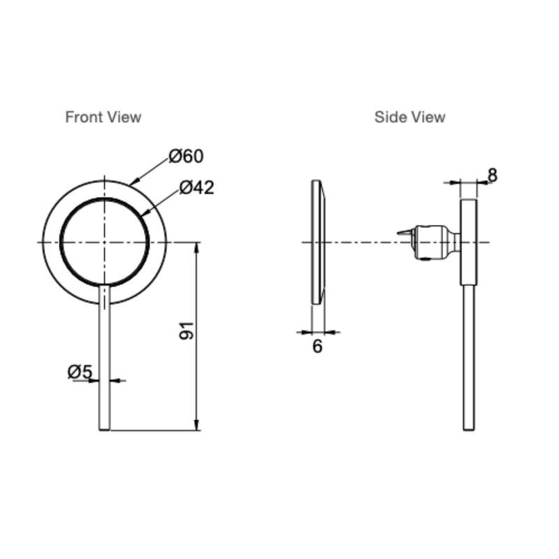 KOHLER Components Wall Mount Single Handle for Basin Mixer- Pin Lever Trim