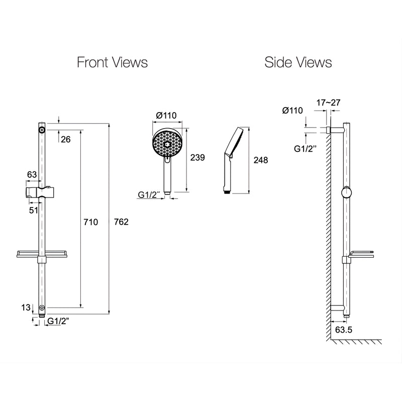 KOHLER  Hydrorail Slide Shower