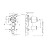 KOHLER BODY-Recessed Shower & Bath 40mm Valve With Diverter
