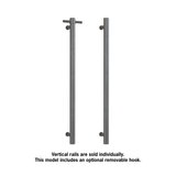 Thermorail Straight/Round 240Volt Vertical Bar 900x142x100mm 20Watts