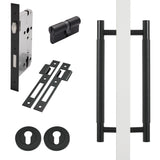 Manovella Entrance Roller Lock Kit - Charmian Pull-Matte Black