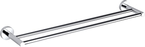 Otus Round Double Towel Rail 600mm - Chrome