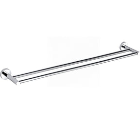 Otus Round Double Towel Rail 750mm - Chrome