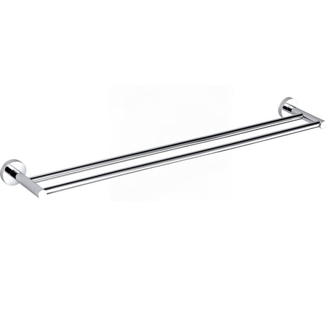 Otus Round Double Towel Rail 750mm - Chrome
