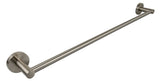 Otus Round Single Towel Rail 600mm - Brushed Nickel