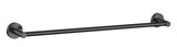 Otus Round Single Towel Rail 600mm - Brushed Gun Metal