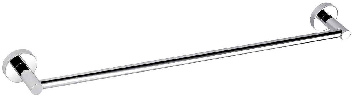 Otus Round Single Towel Rail 600mm - Chrome