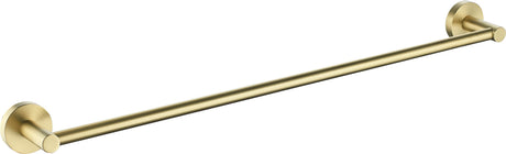 Otus Round Single Towel Rail 750mm - Brushed Gold