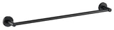 Otus Round Single Towel Rail 750mm - Matte Black