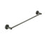 Otus Round Single Towel Rail 750mm - Brushed Gun Metal