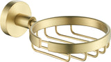 Otus Round Soap Dish - Brushed Gold