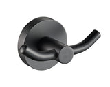 Otus Round Double Robe Hook (Matte Black)