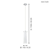 Pendant Light PINTO 32 Glass White