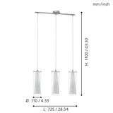 Pendant Light PINTO 33 Glass White