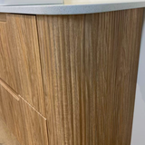 VARCELLI Floor Standing Curve Vanity Harvest Oak (All Sizes)