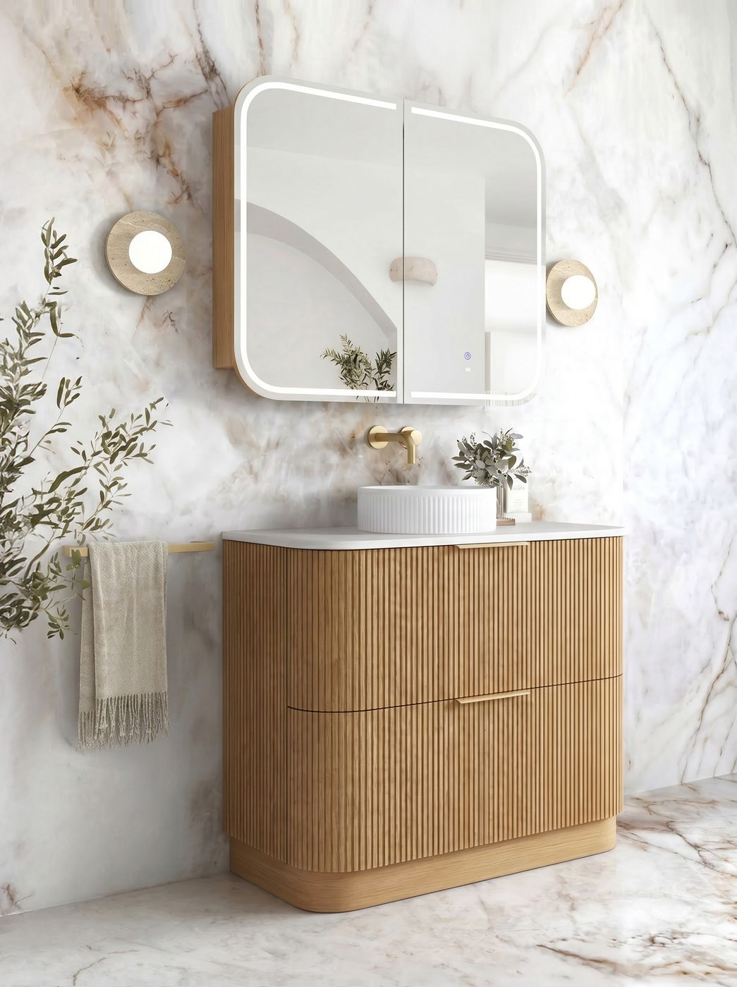 900-HAVANA_Fluted_Curved_Floor_Standing_Vanity_Woodland_Oak