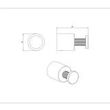 Caddence Round Robe Hook
