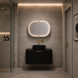 Lukka AGENA Wall Hung Vanity Matte Black (All Sizes)