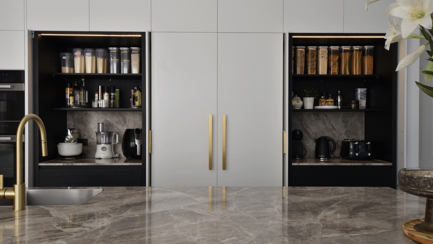 Manovella Brushed Brass Oval Profile Cabinet Pull - Imogen