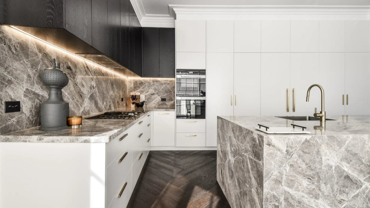 Manovella Brushed Brass Oval Profile Cabinet Pull - Imogen