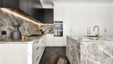 Manovella Brushed Brass Oval Profile Cabinet Pull - Imogen