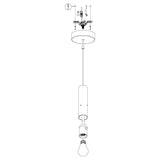 MONTEFINO pendant light 66 Steel Black