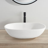 POSEIDON Percy Matte White Solid Surface Stone Basin (Rectangle: 550x400x155mm)