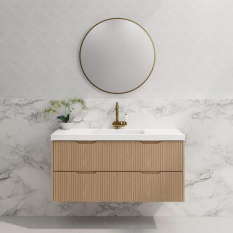 ABS BALI Wall Hung Single Bowl Vanity 1200mm (American Oak)