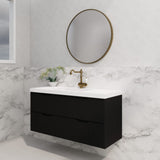 ABS BALI Wall Hung Single Bowl Vanity 1200mm (Matte Black)