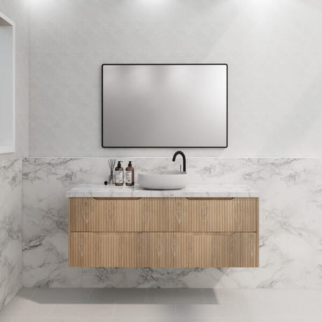 ABS BALI Wall Hung Single Bowl Vanity American Oak 1500mm