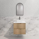 ABS BALI Wall Hung Vanity American Oak 600mm
